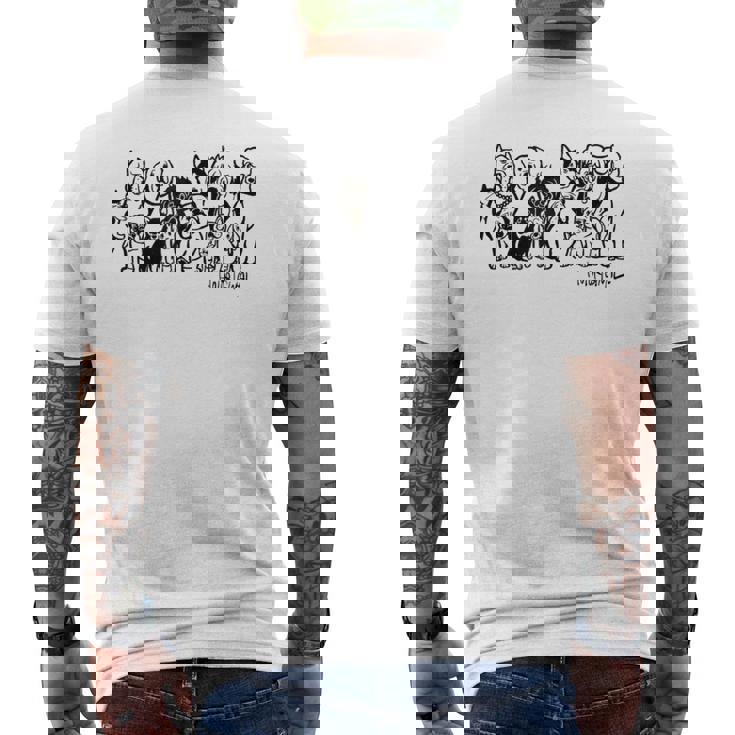 わんわん メンズTシャツ バックプリント