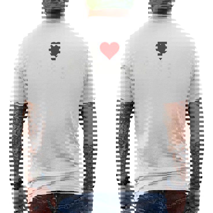 アイラブハートパタヤタイランド メンズTシャツ バックプリント