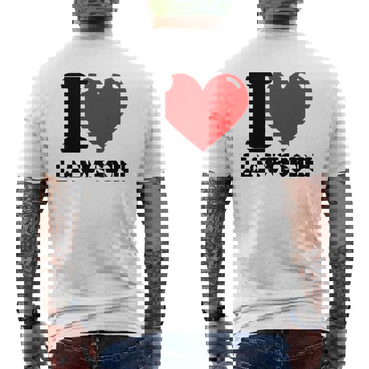 アイ・ラブ・ローソン メンズTシャツ バックプリント