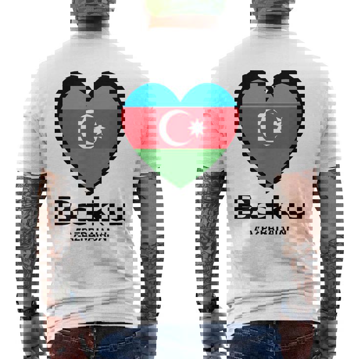アゼルバイジャン バクー メンズTシャツ バックプリント