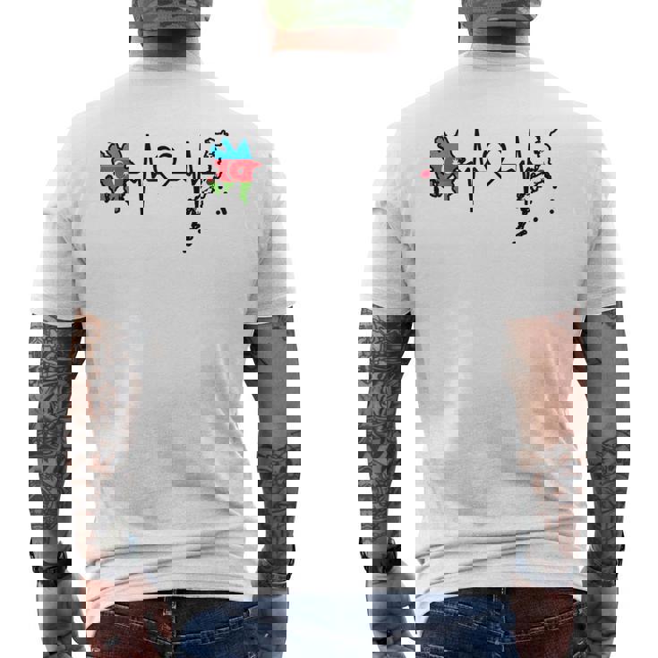 アゼルバイジャン日本ハートビート アゼルバイジャン 日本国旗 メンズTシャツ バックプリント