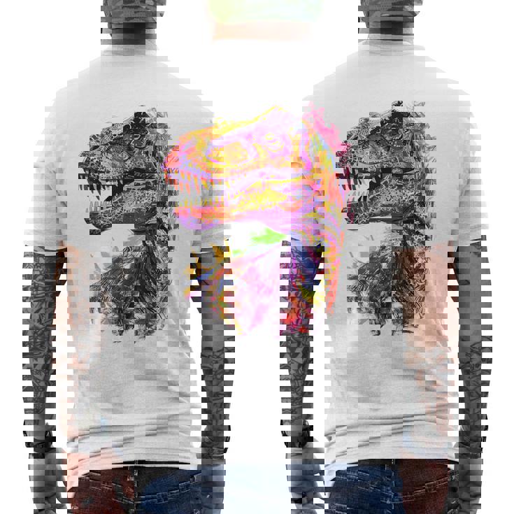 アロサウルス 恐竜モチーフ イラスト アロサウルス メンズTシャツ バックプリント