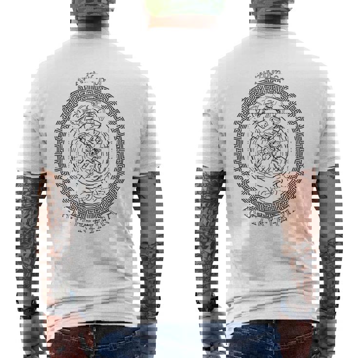 アンティキテラ メカニズム 線引き 長袖tシャツ メンズTシャツ バックプリント