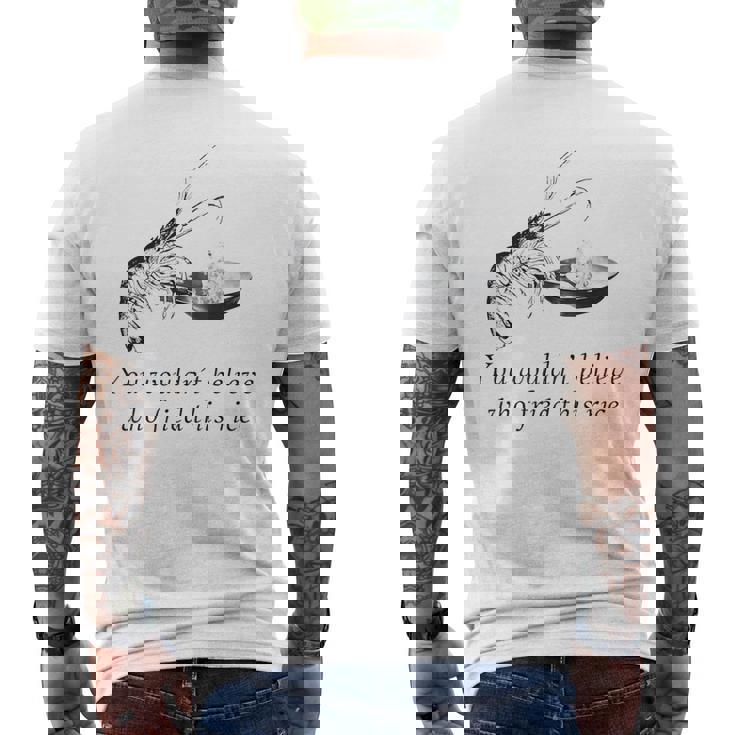 エビチャーハン ヘビー 面白い メンズTシャツ バックプリント