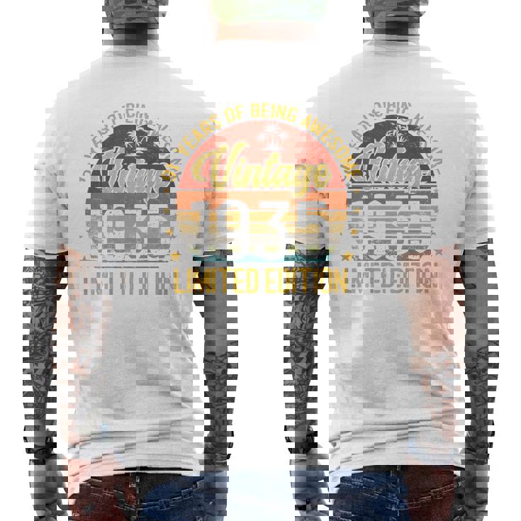 オンバック レトロ ヴィンテージ 1935年3月 91歳 91歳の誕生日 メンズTシャツ バックプリント