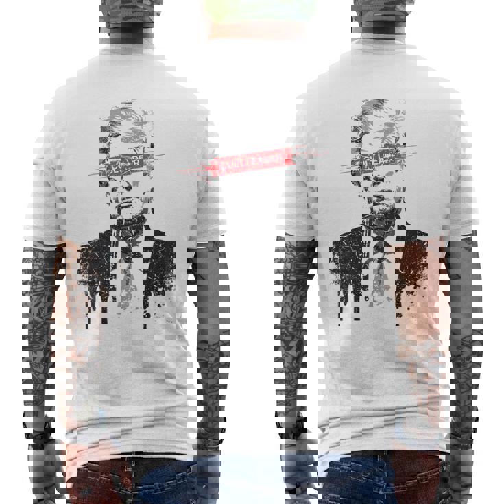 カルト指導者 反トランプ 反大統領 ドナルド・トランプ メンズTシャツ バックプリント