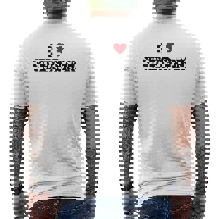 カントリーハートプライド-ファニーアイラブベトナム メンズTシャツ バックプリント