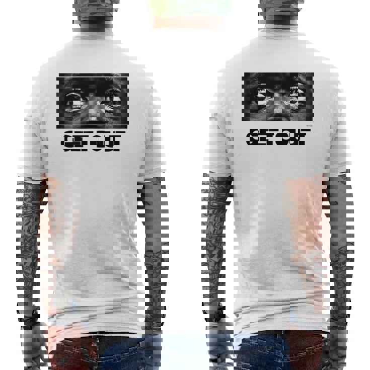 ゲット・アウト・アイズ メンズTシャツ バックプリント