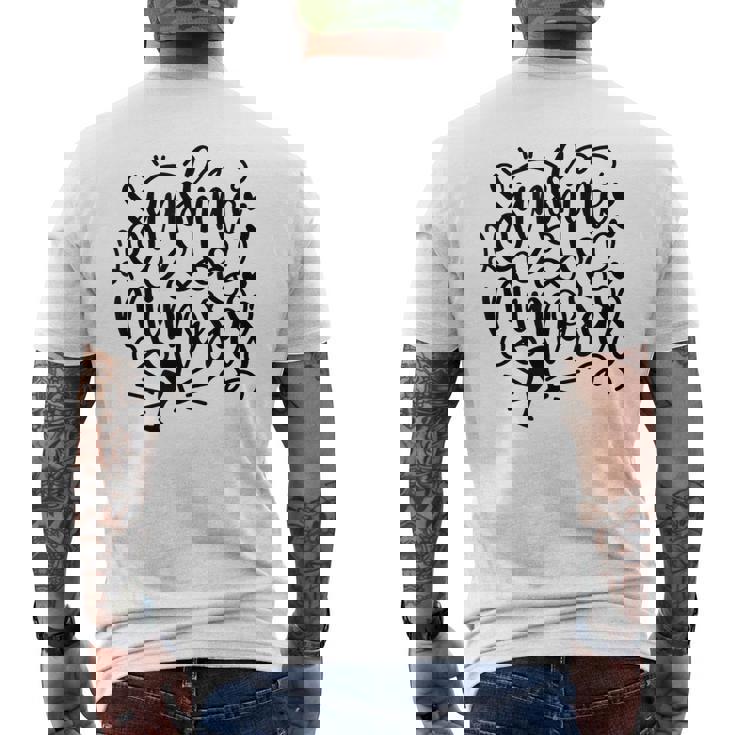 サンシャインアンドミモザビーチサマー メンズTシャツ バックプリント