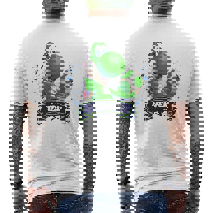 ザ・スーパーマリオギャラクシー・ムービー Yoshi Champion 長袖tシャツ メンズTシャツ バックプリント
