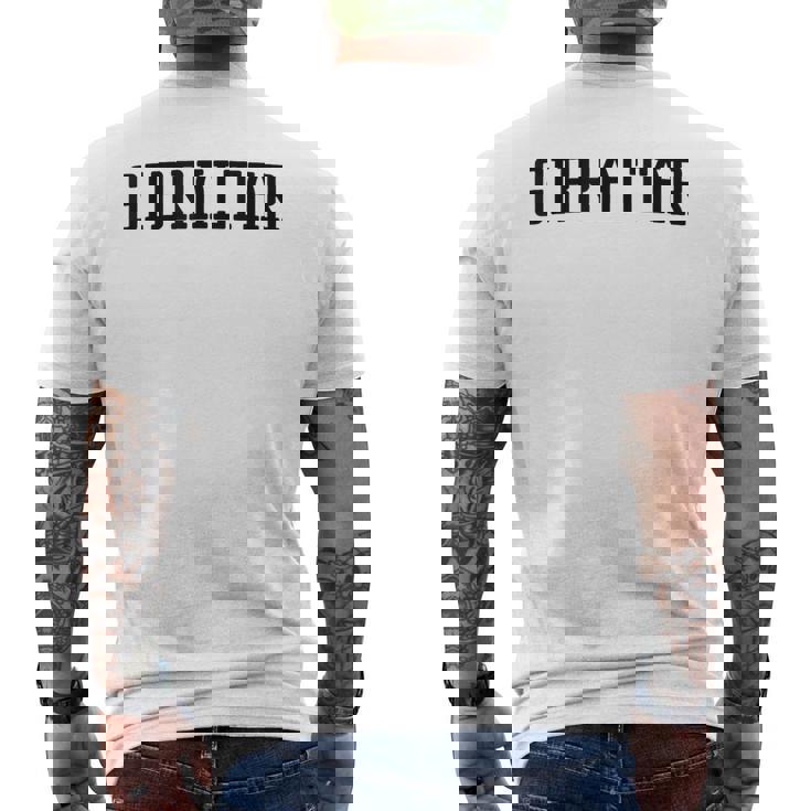 ジブラルタル メンズTシャツ バックプリント