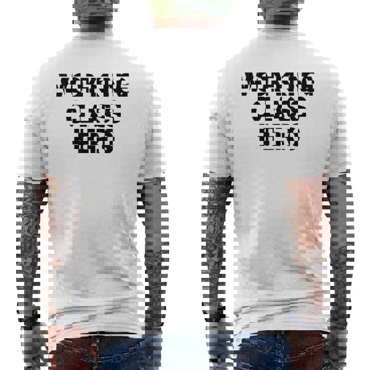 ジョン・ロック平和活動家が着用したワーキングクラスヒーロー。 メンズTシャツ バックプリント