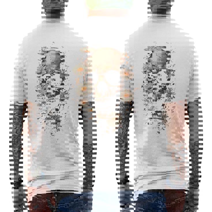 スカルバックプリント。 メンズTシャツ バックプリント