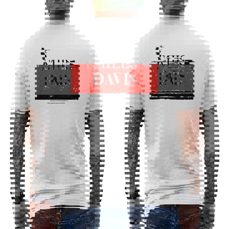 スペインのマイルス・デイビスのスケッチ メンズTシャツ バックプリント