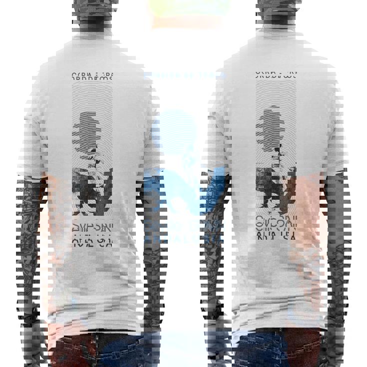 セビリア スペイン 闘牛 アンダルシア メンズTシャツ バックプリント