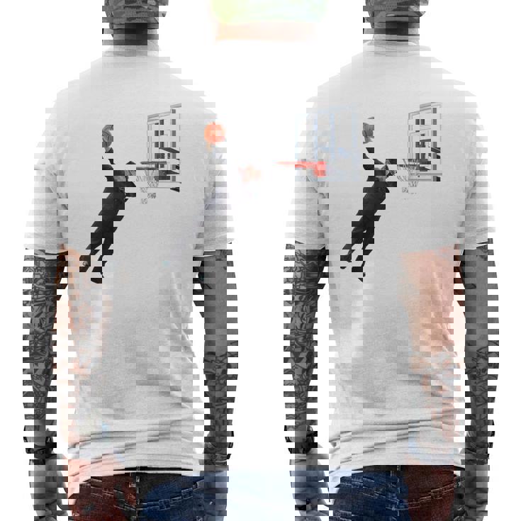 ダンキングダビングキムジョンウン北朝鮮バスケットボール メンズTシャツ バックプリント