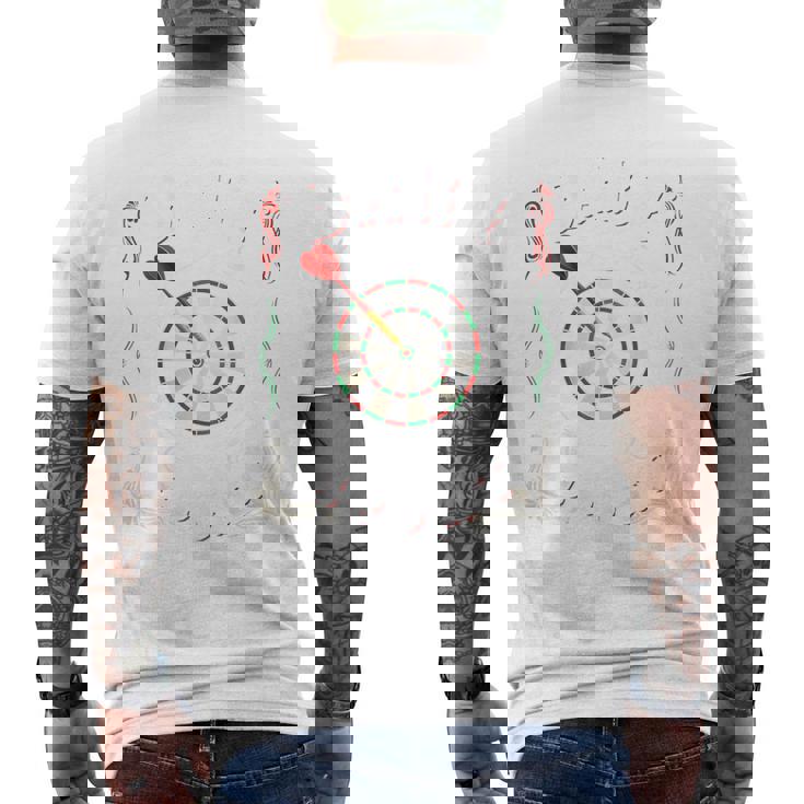 バックプリント ダーツ スポーツ ダーツボード アローダーツクラブ協会 メンズTシャツ バックプリント