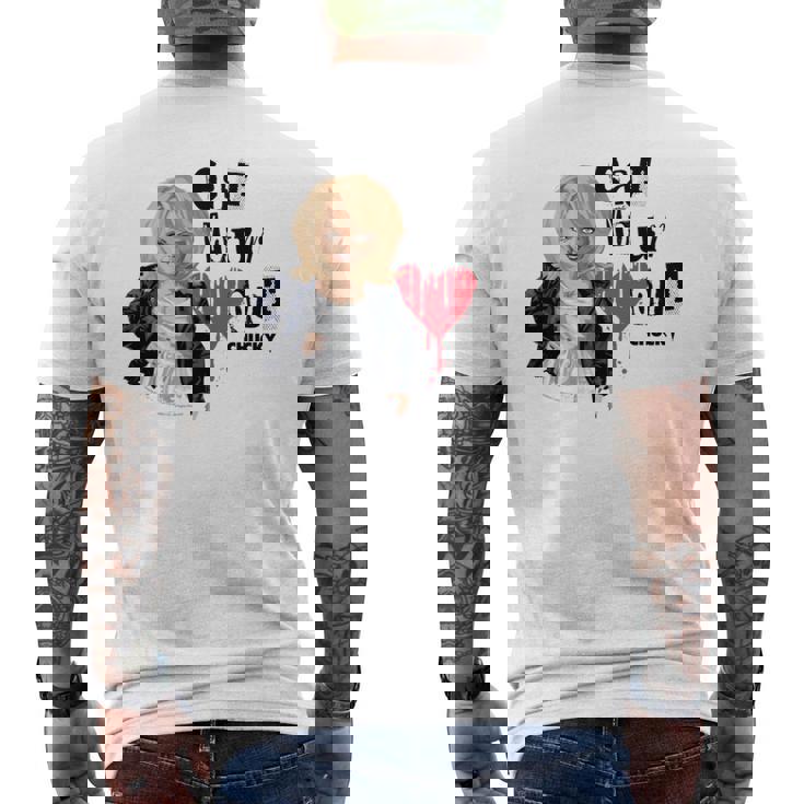 チャッキー・ティファニー・イート・ユア・ハート・アウト・バレンタイン 長袖tシャツ メンズTシャツ バックプリント