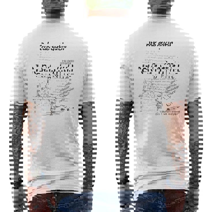 ドレイクの方程式を使用したデザイン エイリアンシビルを探す メンズTシャツ バックプリント