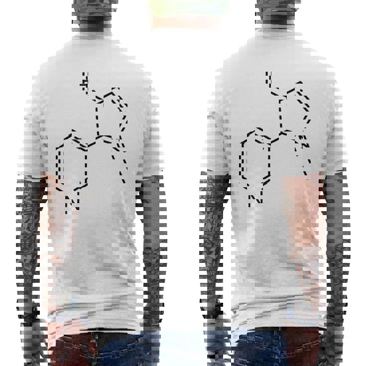 ニコチンの化学構造 メンズTシャツ バックプリント