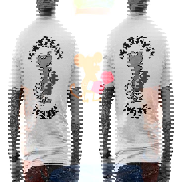 ノックアウトマウス 面白い科学、微生物学、面白い遺伝学 メンズTシャツ バックプリント