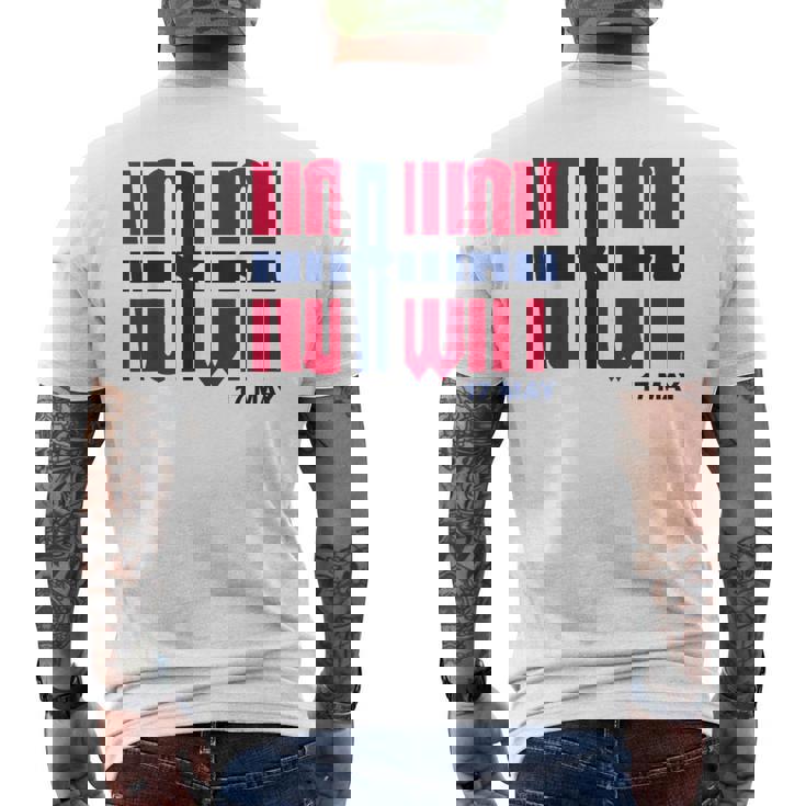 ノルウェーの国旗またはノルウェーの日のノルウェーの国旗 Norway Flag Yttende Mai メンズTシャツ バックプリント