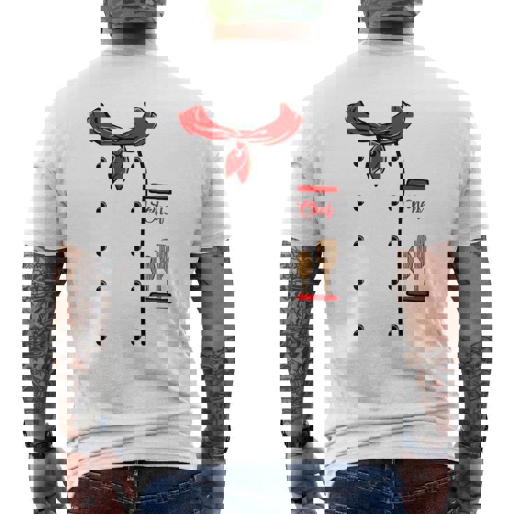 ハロウィン キッズ ドレスアップ シェフ コスチューム キッズ シェフコート メンズTシャツ バックプリント