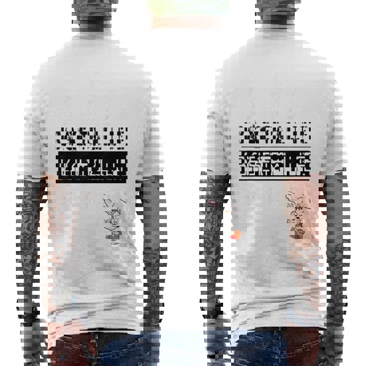 バスケットボール Basketball Life ラビット メンズTシャツ バックプリント