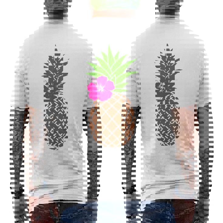 パイナップル コスチューム フルーツ コスチューム フルーツ ハワイ Pineapple メンズTシャツ バックプリント