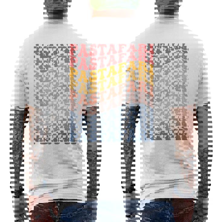 パスタファリ フライングスパゲッティモンスター Fsm グルービー メンズTシャツ バックプリント