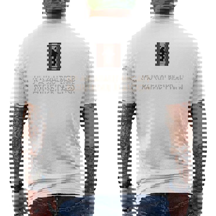 パスファインダー小隊、イギリス陸軍空挺tシャツ落ち着いた メンズTシャツ バックプリント