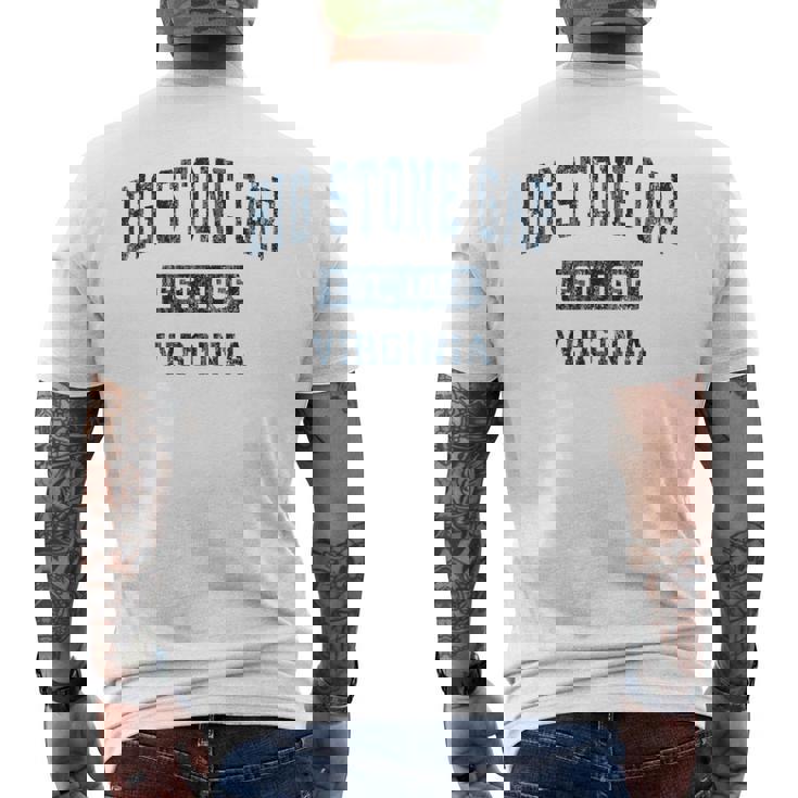 ビッグストーンギャップ バージニアva ヴィンテージ スポーツデザイン ネイビープリント メンズTシャツ バックプリント