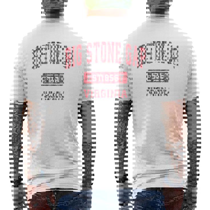 ビッグストーンギャップ バージニアバージニアva ヴィンテージスポーツデザイン レッドデザイン メンズTシャツ バックプリント