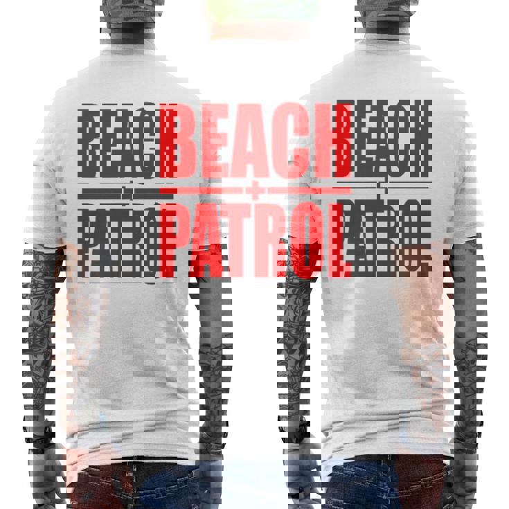 ビーチパトロール サーフ レスキュー ライフガード メンズTシャツ バックプリント