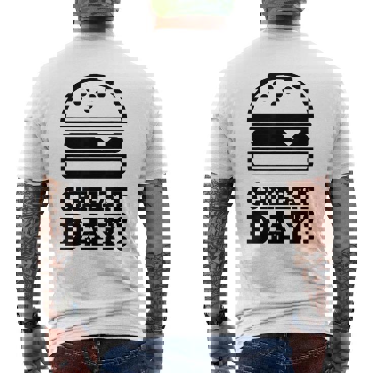 ファニージム チートデー ハンバーガー キャブ フード メンズTシャツ バックプリント