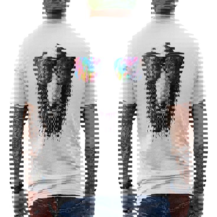 ボルゾイ 犬 モチーフ ペット イラスト サングラス ボルゾイ メンズTシャツ バックプリント