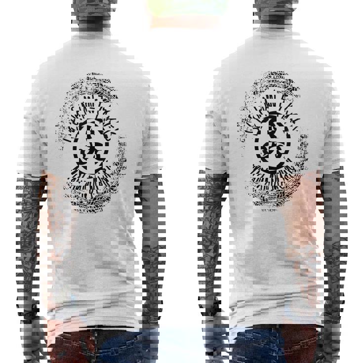 マン島ttレース、マンアンドマシン メンズTシャツ バックプリント