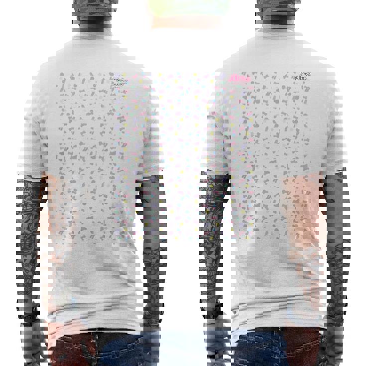 メルちゃん モチーフパターン メンズTシャツ バックプリント