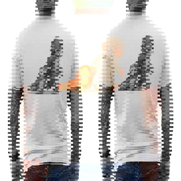 モンキーパンチ ベビー マカク リトルパンチ ビッグ キュート ラブ ぬいぐるみ メンズTシャツ バックプリント