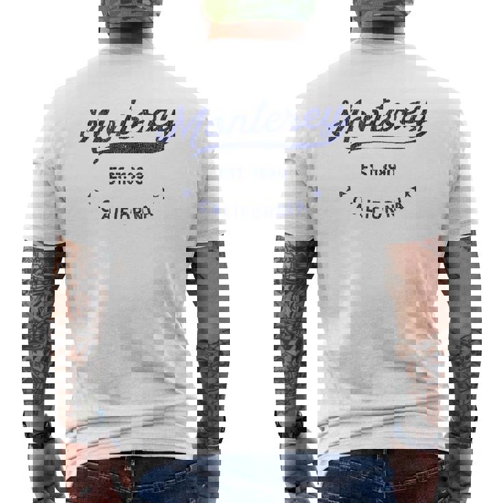 モントレー カリフォルニア クール 旅行 お土産 ヴィンテージ モントレー メンズTシャツ バックプリント