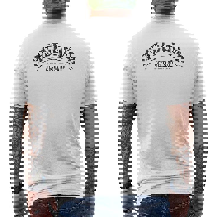 レイキャビク アイスランド レイキャビク アイスランド メンズTシャツ バックプリント