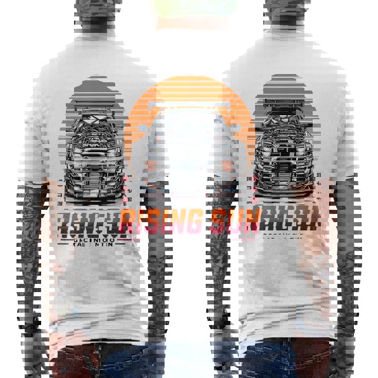 レトロ ヴィンテージ ジャパニーズjdm 東京ジャパン ドリフトレーシング サンカー メンズTシャツ バックプリント