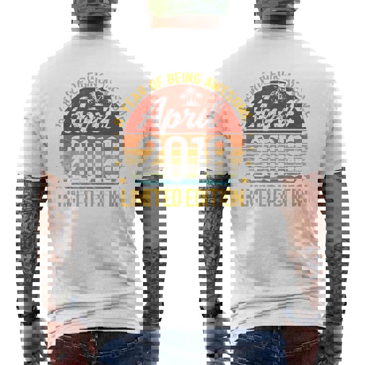 レトロ2018年3月限定版 8歳8歳の誕生日 メンズTシャツ バックプリント