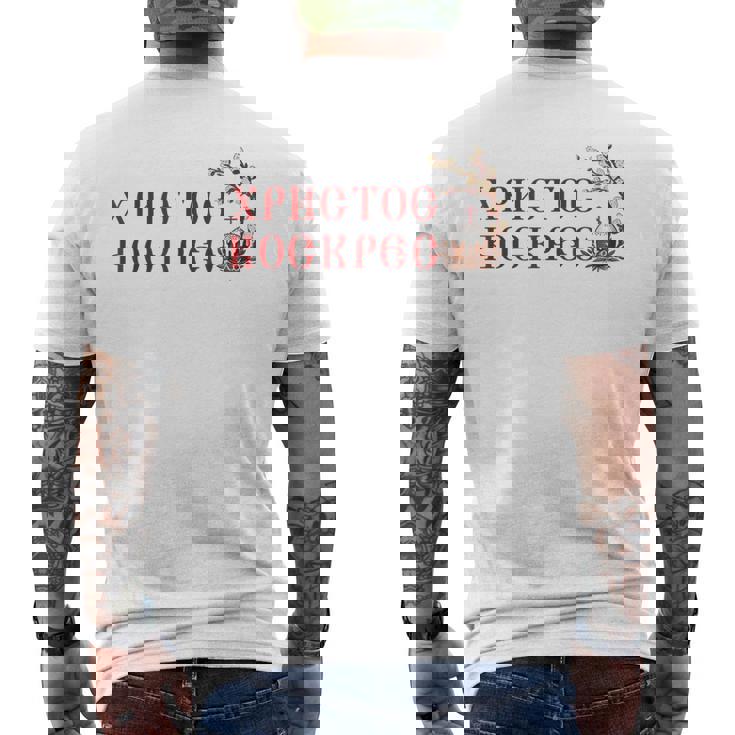 ロシア語ウクライナ語キリル文字xb イースターpascha 正統派erba メンズTシャツ バックプリント