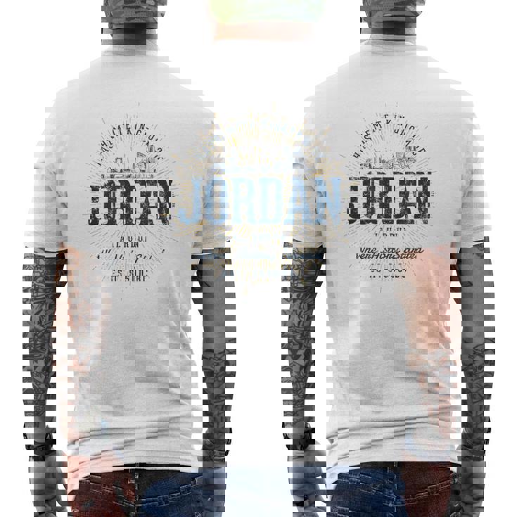 ヴィンテージ ヨルダン レトロ メンズTシャツ バックプリント