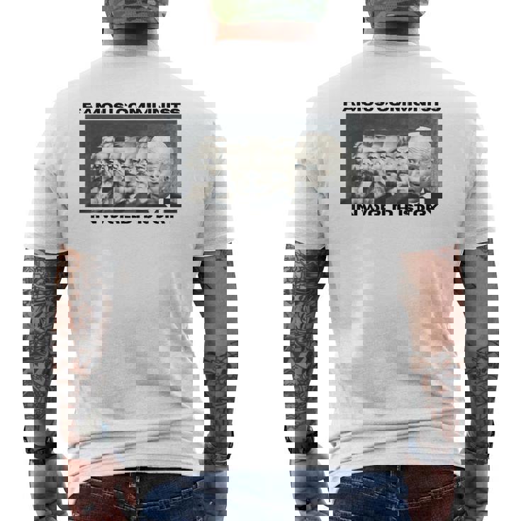 世界史で有名な反バイデン共産主義者 メンズTシャツ バックプリント