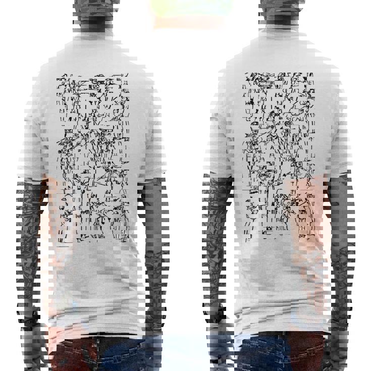 交響曲クラシック音楽家を指揮するグスタフ・マーラー メンズTシャツ バックプリント