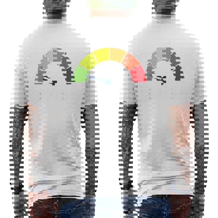 低コルチゾールレベルミーム メンズTシャツ バックプリント