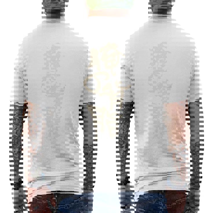 俺の背脂 シンプル お洒落 面白い ギャグ スタッフ 背脂 こってり ラーメン マニア ラオタ らーめん バックプリント メンズTシャツ バックプリント