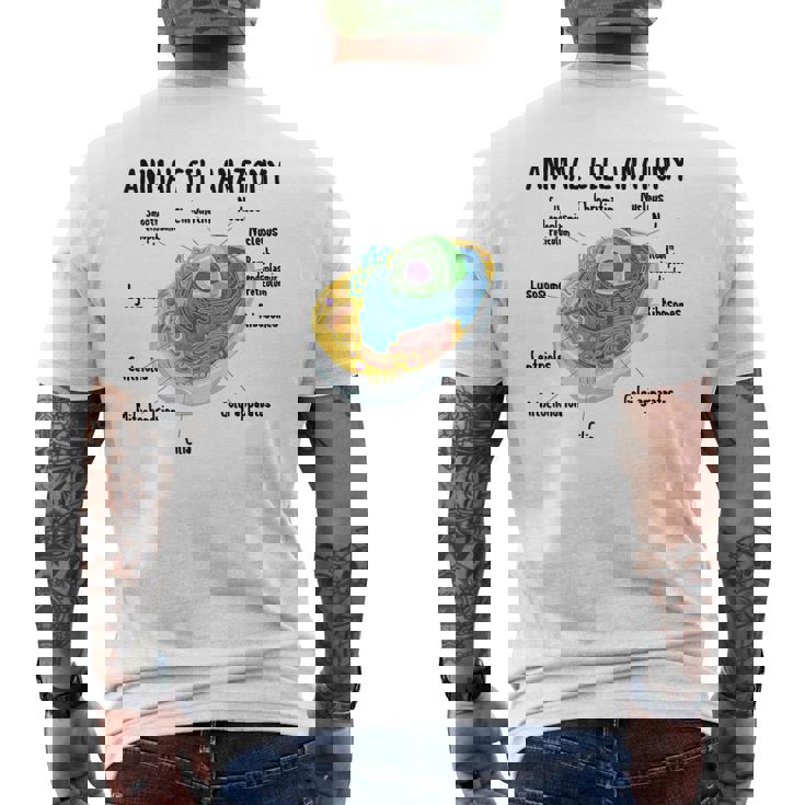 動物細胞の解剖学 生物学者 理科学生 メンズTシャツ バックプリント